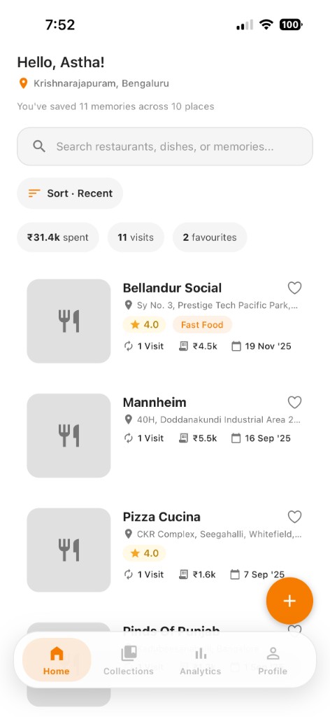 Flisto home — your food library