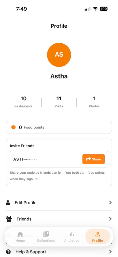 Flisto profile and referrals