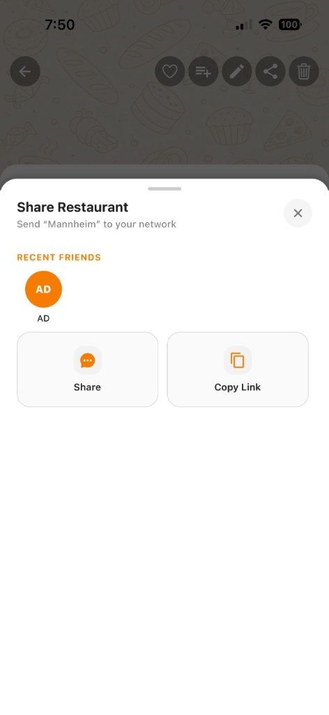 Sharing in Flisto